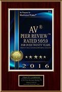 AV Peer Review Rated 2016
